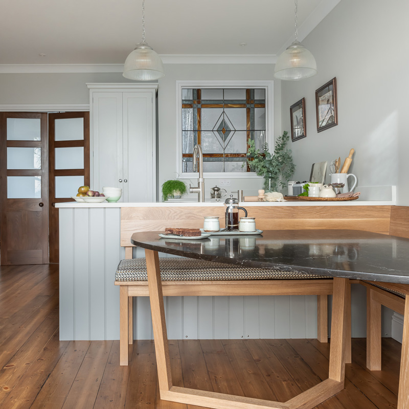 The Charterhouse Kitchen by Shere Kitchens - This custom made kitchen was part of a renovation to put a house back together.