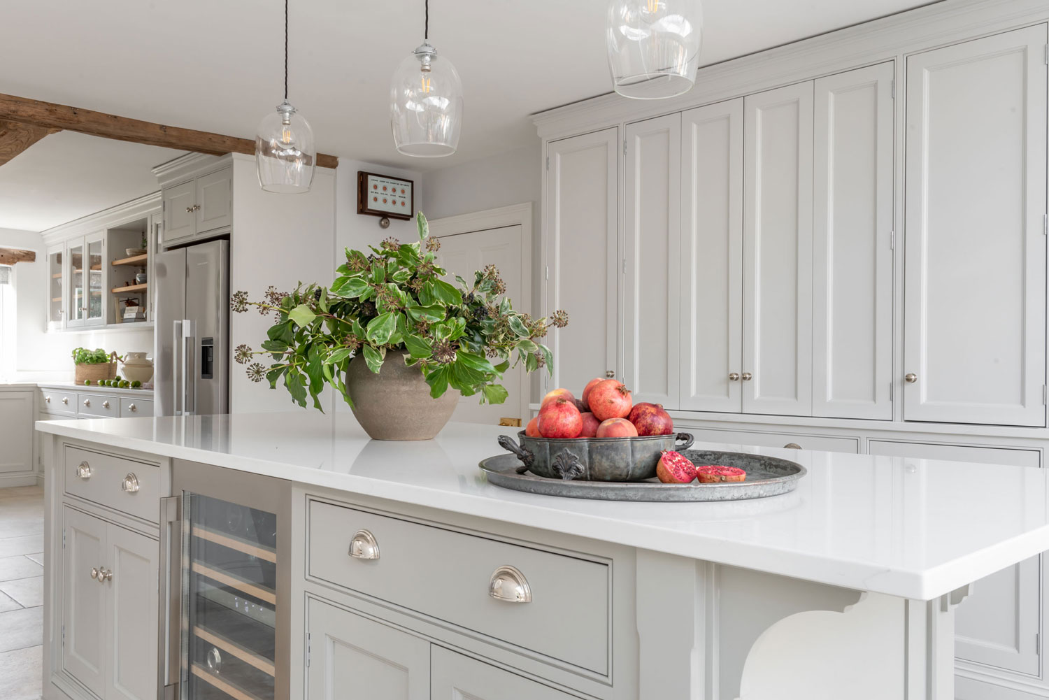 The Clandon Farm House Kitchen by Shere Kitchens - beautiful kitchens handmade in Shere Guildford Surrey