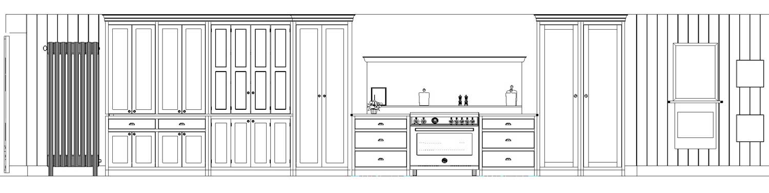 Shere Kitchens - kitchen detailed elevation design 1