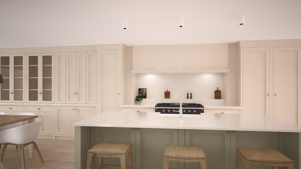Shere Kitchens - kitchen detailed internal design renders