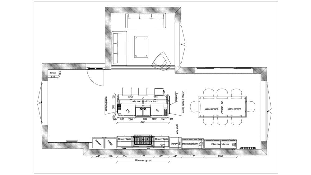 Shere Kitchens - Kitchen floor plan example