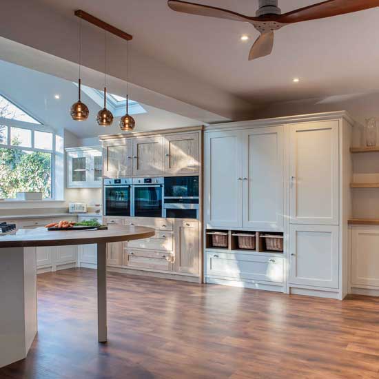 The Oak Timbers Kitchen by Shere Kitchens - an elegant kitchen for a family building their dream home